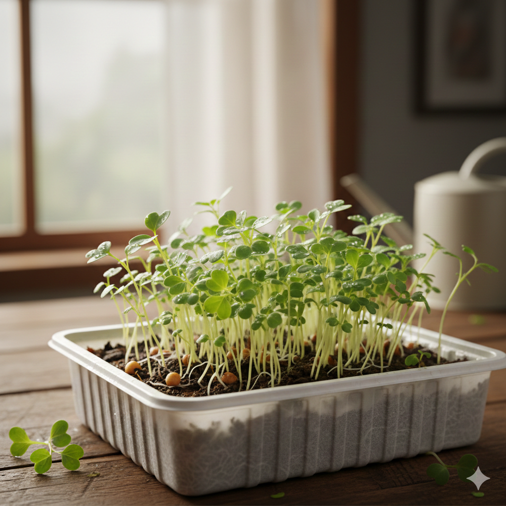 Fenugreek microgreens